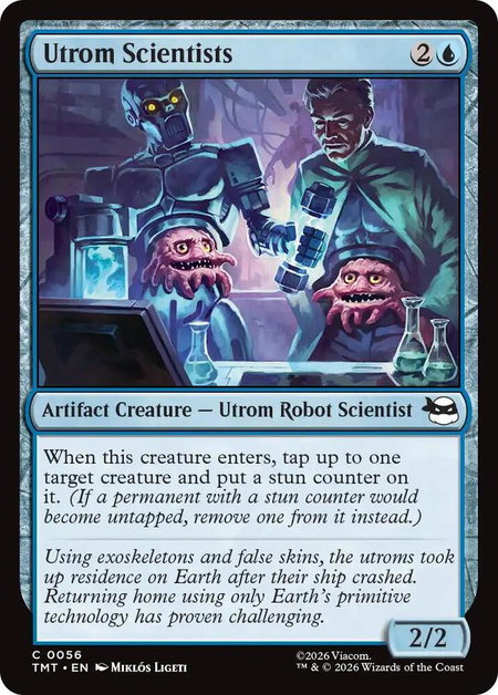 Utrom Scientists trading card from Teenage Mutant Ninja Turtles Utrom Scientists - Teenage Mutant Ninja Turtles Magic: The Gathering trading card