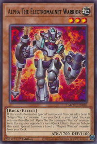 Alpha The Electromagnet Warrior - Maze of Muertos #MZMU-EN080 - Rare YuGiOh Trading Card