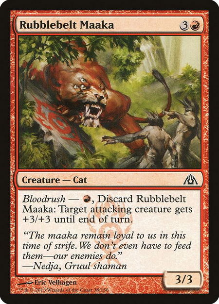 Rubblebelt Maaka - Dragon's Maze Magic: The Gathering trading card