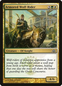 Armored Wolf-Rider - Dragon's Maze (DGM) #52 - Common Magic: The Gathering Trading Card