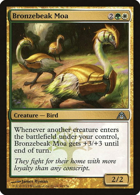 Bronzebeak Moa - Dragon's Maze Magic: The Gathering trading card