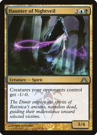 Haunter of Nightveil - Dragon's Maze (DGM) #76 - Uncommon Magic: The Gathering Trading Card