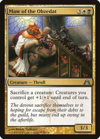 Maw of the Obzedat - Dragon's Maze (DGM) #83 - Uncommon Magic: The Gathering Trading Card