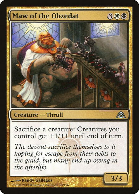 Maw of the Obzedat - Dragon's Maze Magic: The Gathering trading card