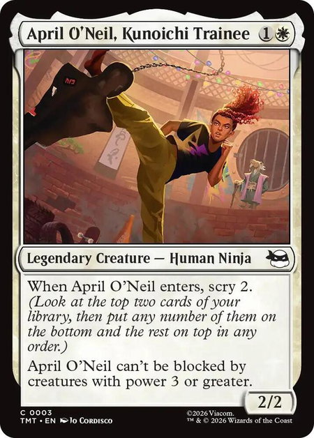 April O'Neil, Kunoichi Trainee - Teenage Mutant Ninja Turtles Magic: The Gathering trading card