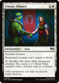 Uneasy Alliance - Teenage Mutant Ninja Turtles (TMT) #28 - Common Magic: The Gathering Trading Card