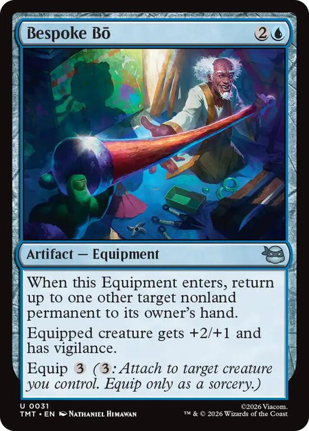 Bespoke Bo - Teenage Mutant Ninja Turtles Magic: The Gathering trading card