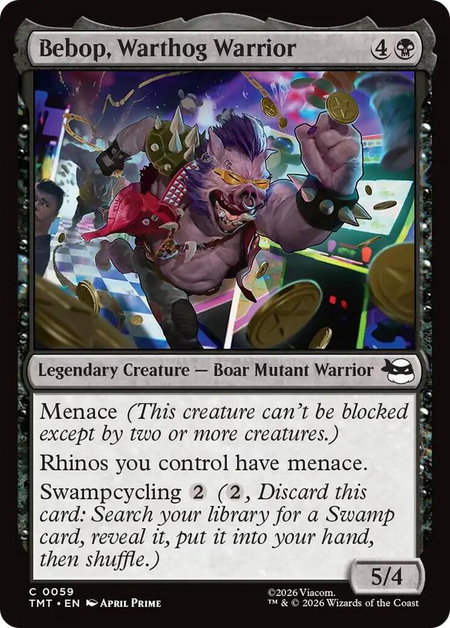 Bebop, Warthog Warrior - Teenage Mutant Ninja Turtles Magic: The Gathering trading card
