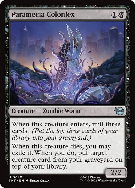 Paramecia Coloniex - Teenage Mutant Ninja Turtles Magic: The Gathering trading card