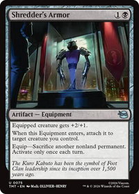 Shredder's Armor - Teenage Mutant Ninja Turtles (TMT) #75 - Uncommon Magic: The Gathering Trading Card