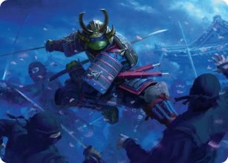 Leonardo, Sewer Samurai Art Card (1/54) - Art Series: Teenage Mutant Ninja Turtles Magic: The Gathering trading card