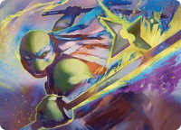 Leonardo's Technique Art Card - Art Series: Teenage Mutant Ninja Turtles (ASTMT) #2 - Special Magic: The Gathering Trading Card