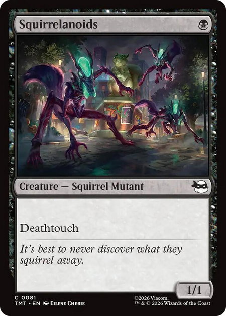 Squirrelanoids - Teenage Mutant Ninja Turtles Magic: The Gathering trading card