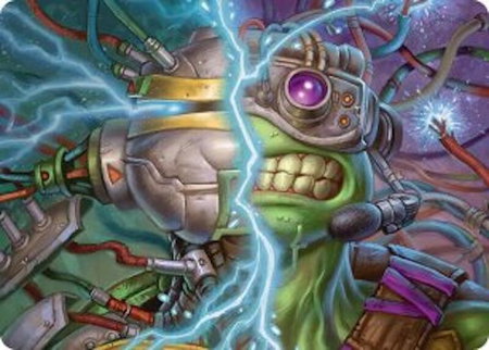 Mind Transfer Protocol Art Card - Art Series: Teenage Mutant Ninja Turtles Magic: The Gathering trading card
