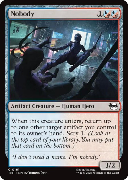 Nobody - Teenage Mutant Ninja Turtles Magic: The Gathering trading card