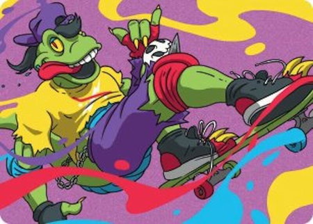 Mondo Gecko Art Card - Art Series: Teenage Mutant Ninja Turtles Magic: The Gathering trading card