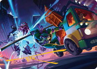 Donatello, Rad Scientist Art Card (Gold-Stamped Signature) - Art Series: Teenage Mutant Ninja Turtles (ASTMT) #47 - Special Magic: The Gathering Trading Card