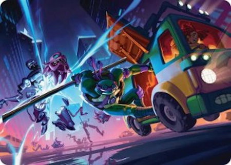 Donatello, Rad Scientist Art Card - Art Series: Teenage Mutant Ninja Turtles Magic: The Gathering trading card