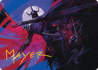 Shredder's Technique Art Card (Gold-Stamped Signature) - Art Series: Teenage Mutant Ninja Turtles (ASTMT) #7 - Special Magic: The Gathering Trading Card