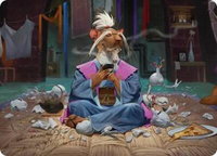 Splinter, Hamato Yoshi Art Card - Art Series: Teenage Mutant Ninja Turtles (ASTMT) #8 - Special Magic: The Gathering Trading Card