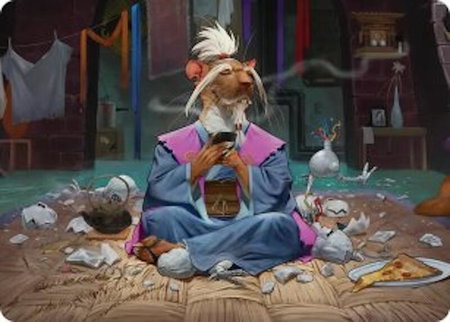 Splinter, Hamato Yoshi Art Card - Art Series: Teenage Mutant Ninja Turtles Magic: The Gathering trading card