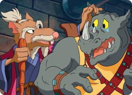 Splinter's Technique Art Card - Art Series: Teenage Mutant Ninja Turtles Magic: The Gathering trading card