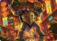 Slash, Reptile Rampager Art Card - Art Series: Teenage Mutant Ninja Turtles (ASTMT) #10 - Special Magic: The Gathering Trading Card