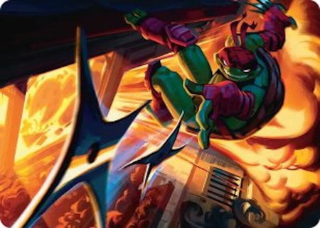 Storm of Steel Art Card - Art Series: Teenage Mutant Ninja Turtles Magic: The Gathering trading card