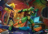 Michelangelo, Game Master Art Card - Art Series: Teenage Mutant Ninja Turtles (ASTMT) #13 - Special Magic: The Gathering Trading Card