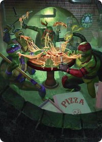 Food Chain Art Card - Art Series: Teenage Mutant Ninja Turtles (ASTMT) #33 - Special Magic: The Gathering Trading Card