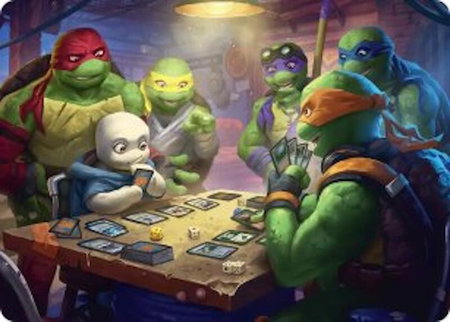 Lessons from Life Art Card - Art Series: Teenage Mutant Ninja Turtles Magic: The Gathering trading card
