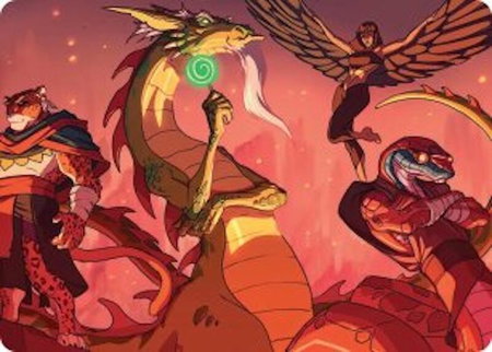 North Wind Avatar Art Card - Art Series: Teenage Mutant Ninja Turtles Magic: The Gathering trading card