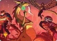 North Wind Avatar Art Card (Gold-Stamped) - Art Series: Teenage Mutant Ninja Turtles (ASTMT) #32 - Special Magic: The Gathering Trading Card