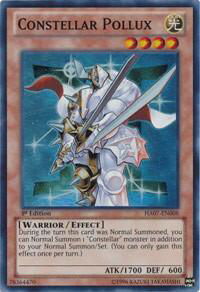 Constellar Pollux - Hidden Arsenal 7: Knight of Stars (HA07) #HA07-EN008 - Super Rare YuGiOh Trading Card