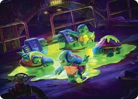 The Ooze Art Card - Art Series: Teenage Mutant Ninja Turtles (ASTMT) #18 - Special Magic: The Gathering Trading Card