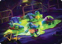 The Ooze Art Card (Gold-Stamped Signature) - Art Series: Teenage Mutant Ninja Turtles (ASTMT) #18 - Special Magic: The Gathering Trading Card