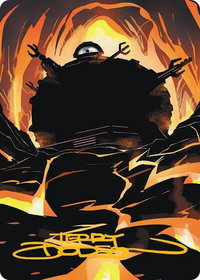 Technodrome Art Card (Gold-Stamped Signature) - Art Series: Teenage Mutant Ninja Turtles (ASTMT) #22 - Special Magic: The Gathering Trading Card