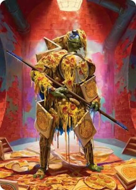 Commander's Plate Art Card - Art Series: Teenage Mutant Ninja Turtles Magic: The Gathering trading card
