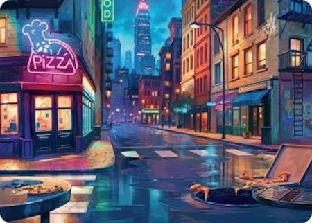 Plains Art Card - Art Series: Teenage Mutant Ninja Turtles Magic: The Gathering trading card