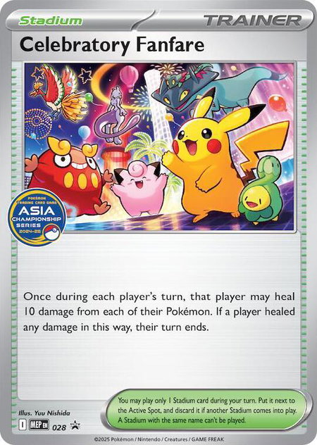 Celebratory Fanfare (Asia Championship Series 24-25) - ME: Mega Evolution Promo Pokémon trading card