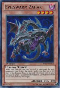Evilswarm Zahak trading card from Hidden Arsenal 7: Knight of Stars Evilswarm Zahak - Hidden Arsenal 7: Knight of Stars YuGiOh trading card