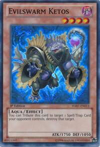 Evilswarm Ketos - Hidden Arsenal 7: Knight of Stars (HA07) #HA07-EN013 - Super Rare YuGiOh Trading Card