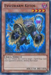 Evilswarm Ketos trading card from Hidden Arsenal 7: Knight of Stars Evilswarm Ketos - Hidden Arsenal 7: Knight of Stars YuGiOh trading card