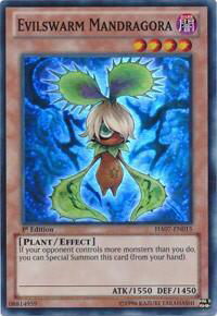 Evilswarm Mandragora - Hidden Arsenal 7: Knight of Stars (HA07) #HA07-EN015 - Super Rare YuGiOh Trading Card