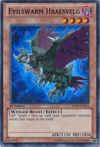 Evilswarm Hraesvelg trading card from Hidden Arsenal 7: Knight of Stars Evilswarm Hraesvelg - Hidden Arsenal 7: Knight of Stars YuGiOh trading card