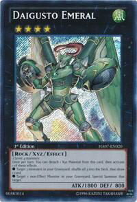Daigusto Emeral - Hidden Arsenal 7: Knight of Stars (HA07) #HA07-EN020 - Secret Rare YuGiOh Trading Card