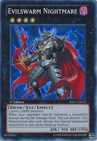 Evilswarm Nightmare - Hidden Arsenal 7: Knight of Stars YuGiOh trading card