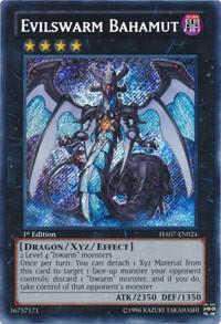 Evilswarm Bahamut - Hidden Arsenal 7: Knight of Stars YuGiOh trading card