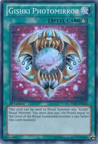 Gishki Photomirror trading card from Hidden Arsenal 7: Knight of Stars Gishki Photomirror - Hidden Arsenal 7: Knight of Stars YuGiOh trading card
