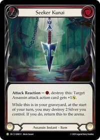 Seeker Kunai (Red) - GEM Pack 4 (GEM) #GEM111 - Promo Flesh and Blood Trading Card